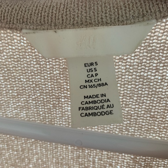 H&M Semi-Sheer Polo, Size S - Picture 3 of 3